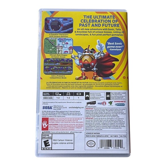 Nintendo Switch Game Sonic Mania - Picture 3 of 3